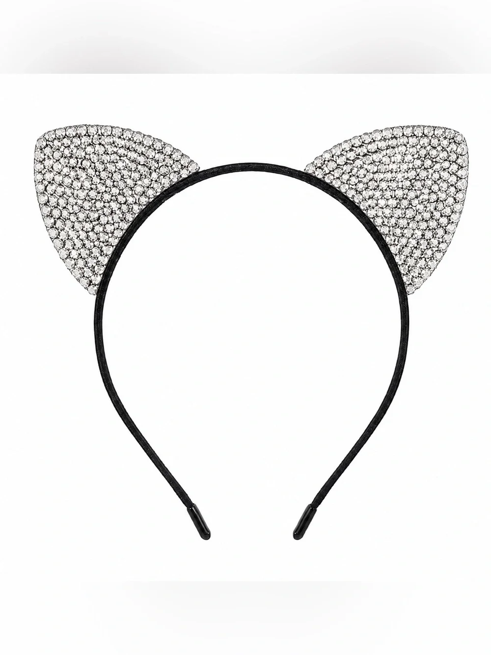 Crystal Diamond Rhinestone Crystal Cat Ears Headband New